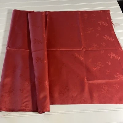 SILK Red-Brown FABRIC 3 Yards x 22 Inches Wide or 108 Inches x 22 Wide - Image 1 of 4