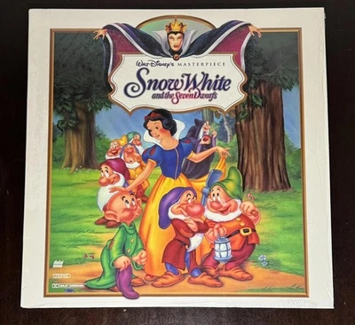 Vintage Disney Snow White and the Seven Dwarfs Masterpiece LaserDisc 1994 Sealed - Image 1 of 4