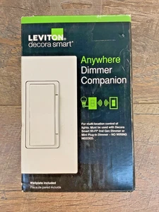 Leviton Decora Anywhere Dimmer Companion Interruttore a Parete - Bianco R02-DAWDC-1RW (NUOVO) - Foto 1 di 3