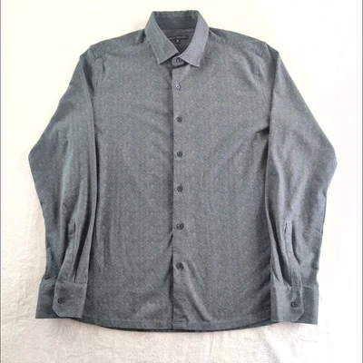 Robert Barakett Chevron 100% Cotton Long Sleeve Button Down Men's XL - Image 1 of 4