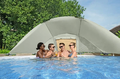 Toldo de piscina Bestway Coleman para piscina redonda sobre el suelo entre 10’-18’ Foto 1 de 2