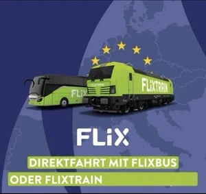 FlixBus / FlixTrain Gutschein – Direktfahrt Europa – Gültig bis März 2026 - Bild 1 von 4