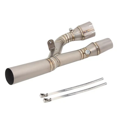 Titanium Alloy for BMW M1000R 2023-2025 M1000RR 2021-2025 Mid Exhaust Link Pipe - Image 1 of 4