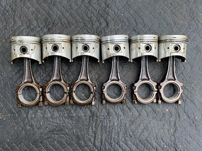 Комплект соединительных штоков поршня двигателя Datsun 280ZX L28 2,8 л P79 с подшипниками - Изображение 1 из 4