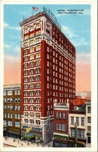 Postkarte Hotel Washington Indianapolis IN Indiana - Bild 1 von 2