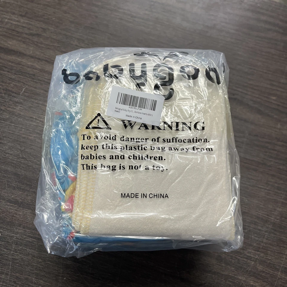 Babygoal Baby Cloth Diapers 6 Pack with 6pcs Bamboo Inserts  Assorted Colors - Image 1 of 4