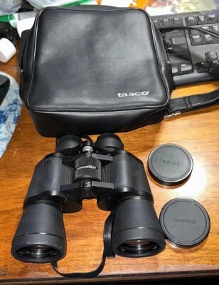 Tasco Wide Angle and Rubber 2023BRZ 10x50 MM Binoculars w/Bag - Image 1 of 4