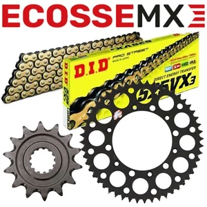 KTM SX125 EXC125 XC125 92-22 DID Gold X-Ring Chain & Renthal Black Sprocket Kit - Picture 1 of 4