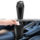 1*Mini Car Trash Can Portable Dustbin with Lid Automobile Garbage Bin Holder Blk