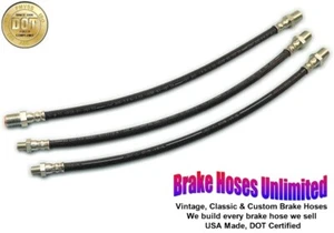 BRAKE HOSE SET Dodge Truck 1 1/2, 2 Ton, WH, WG Series, 1941 1942 - Picture 1 of 2