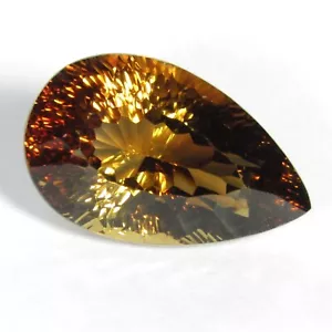 18,03 kt hübscher natürlicher Campange Farbtopas 20 x 12,5 x 10,2 mm Birnenform Edelstein - Bild 1 von 4