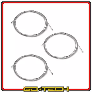KIT 3 x FILO CAVO GAS ACCELERATORE MOTO SCOOTER VESPA CIAO SI BRAVO 1.24mm 2m - Zdjęcie 1 z 1