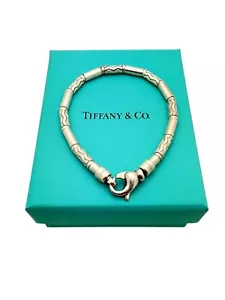 Tiffany & Co. Sterling Silver Aztec Bead Bracelet Germany Bracelet 7.5" - Box - Picture 1 of 7