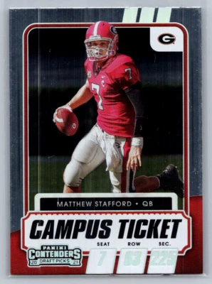 Matthew Stafford 2021 Contenders Draft Picks Campus Ticket Foil Card #9 - Image 1 of 2