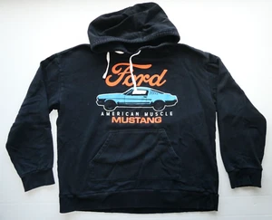 Ford Mustang Gt American Muscle Graphic Hoodie, Black, Size X-Large, Small Spot - Picture 1 of 17