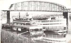 Postal repro Island Queen Cincinnati Ohio operada entre la ciudad y Coney Island - Imagen 1 de 2