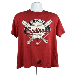 Starter VTG 1989 St Louis Cardinals Baseball T-Shirt Large Single Stitch Boxy - Picture 1 of 10