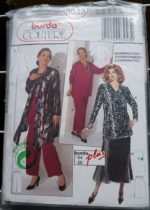 Schnittmuster BURDA Hose, Rock, Oberteil Nr. 3943 Gr. 44-54 - Bild 1 von 1
