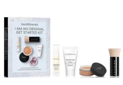 bareMinerals ❤️ Get Started Kit MEDIUM BEIGE ❤️ Foundation. Primer. Serum. Brush - Image 1 of 4