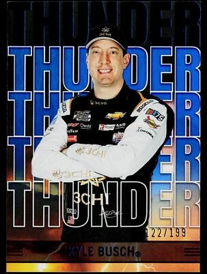 2023 Panini Chronicles #5 Kyle Busch Thunder Blue #/199 - Image 1 of 2
