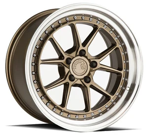 Aodhan DS08 18x8.5 5x120 35.0 72.6 Bronze w/Machined Lip Wheel/Rim - Picture 1 of 3
