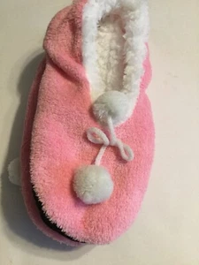 Neue Sherpa gefütterte Cozies Hausschuhe - rosa - S/M 6-7,5 - Bild 1 von 2