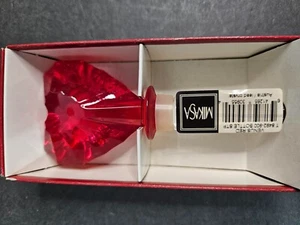 Mikasa Venus Red Crystal Wine Stopper Made in Austria NIB 5" - Picture 1 of 3