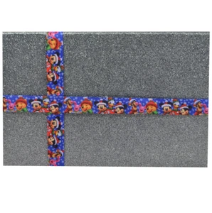 Blue Disney Friends 2M X 22mm wide Christmas Cake Ribbon Gift Wrap Decoration - Picture 1 of 4