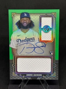 Andre Jackson 2022 Triple Threads Rookie Patch Auto Emerald /50 #RFPARAJ Dodgers - Picture 1 of 2