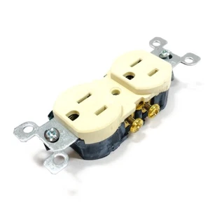 5320-ICP Leviton Buchse, 15 A - 125 V, elfenbein - Bild 1 von 4
