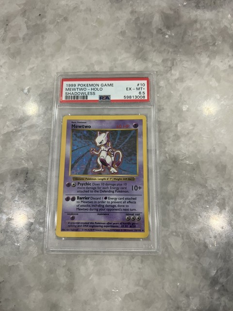 Gold Star Mewtwo Holographic Custom Pokemon Card – AcademGames