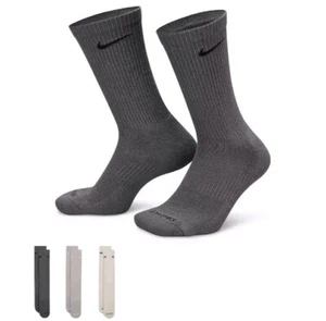 Nike Men's Everyday Plus 3-Pack Cushion Crew Training Socks (SX6888-991) Size L - Picture 1 of 4