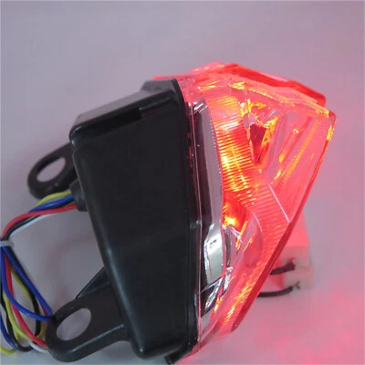 For Ducati 1198/R/S 2009-2011 848/EVO 12 Clear Led Tail Light Brake Turn Signal - Image 1 of 4