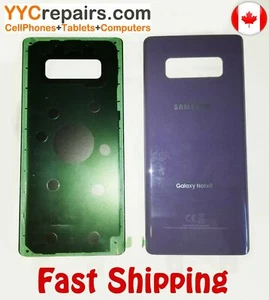 Original Samsung Galaxy Note 8 N950 Gray Back Battery Cover Glass Door +Adhesive - Bild 1 von 1
