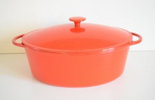 Cocotte en Fonte Ovale 6 Litres Couleur Rouge DLG Cousances Le Creuset TBEG