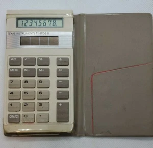 TI Solar Calculator TI-1706 II Texas Instruments - Picture 1 of 4