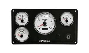 Panel de instrumentos marino Perkins Engine precableado hecho en EE. UU. - Imagen 1 de 2