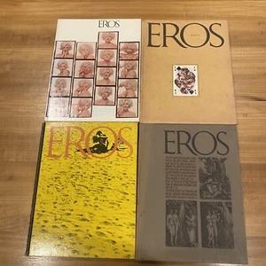Eros Complete 4 Vol Set Ralph Ginzburg Marilyn Monroe Hardcover Book Risqué 60’s - Picture 1 of 14