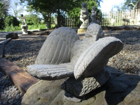 STUNNING WEATHERED WORN HENRI STUDIOS VINTAGE CEMENT/CONCRETE GARDEN DOVE 1984 Cover
