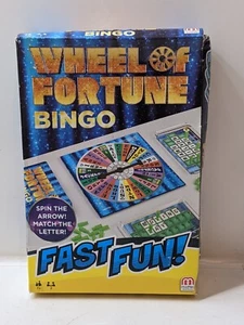 Wheel of Fortune Bingo Fast Fun 2 Player Game Mattel Games READ - Picture 1 of 9
