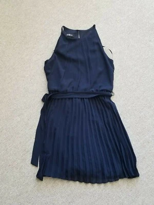 AMY BYER Easter Girls Dress size 16 Navy Pleated EUC - Image 1 of 3