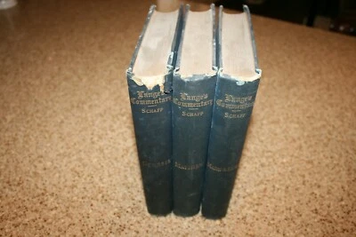Rare John Peter Lange's Scripture Commentary, 1891 Partial Set, 3 Volumes - Image 1 of 4