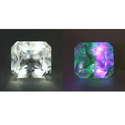 3.72 Cts" Antique 100 % Natural Untreated Mexican Uv Color Change HYALITE Opal " - Image 1 of 4