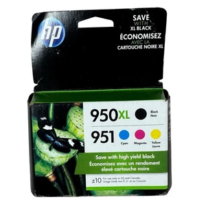 HP 950XL/951 Wielokolorowy zestaw wkładów atramentowych C2P01FN CN045AN CR314CN Exp Apr21 NWB - Zdjęcie 1 z 6