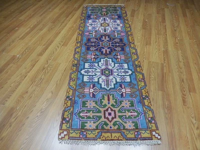 Bohemian Rug, Oushak Turkish Ushak Rug,Contemporary Design Rug 2.6x8 Ft - Image 1 of 4