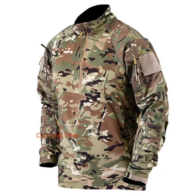Tactical Frog Shirt Tops Quick Drying Camo Long Sleeve Training Hunting T-shirt - Image 1 of 4