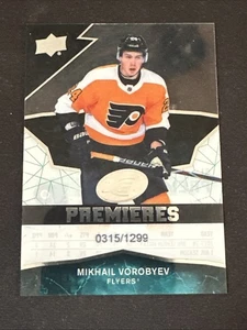 2018-19 Upper Deck Ice Premieres 61 Mikhail Vorobyev Philadelphia Flyers - Picture 1 of 2