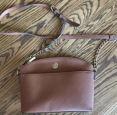 Anne Klein Classic Curves Crossbody Bag Saddle Tan - Image 1 of 4
