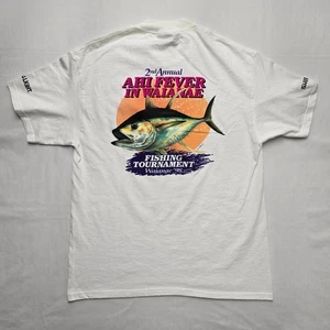Camisa Torneo de Pesca de Hawai de Colección Segunda Anual Ahi Fever in Wai'anae L Camiseta - Imagen 1 de 9
