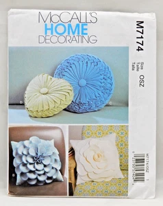 McCall's Home Decorating Throw Pillows Pattern #7174 - UNCUT - Picture 1 of 2